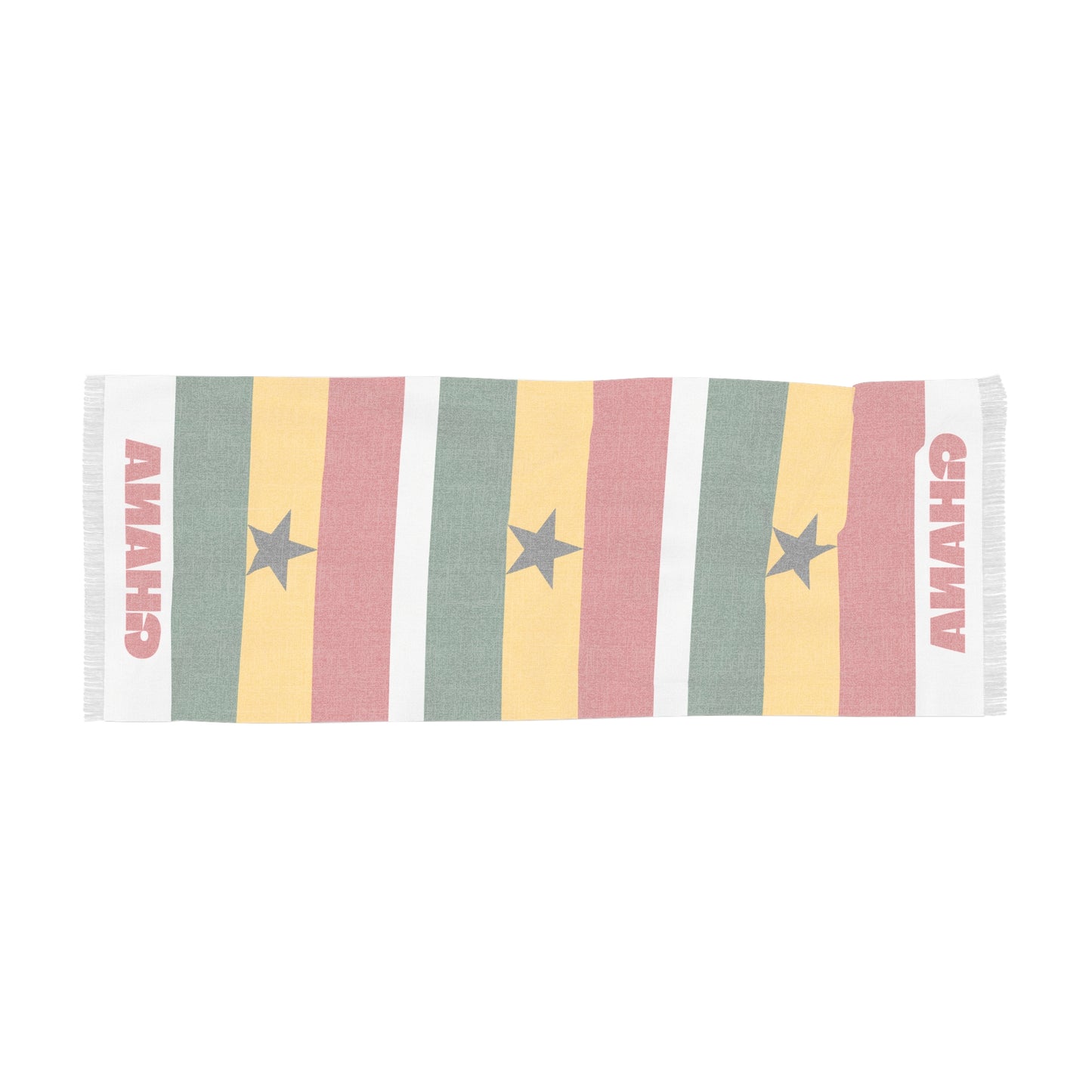 Ghana Soccer Scarf - Ghana Football Supporter Scarf with Flag (2026)
