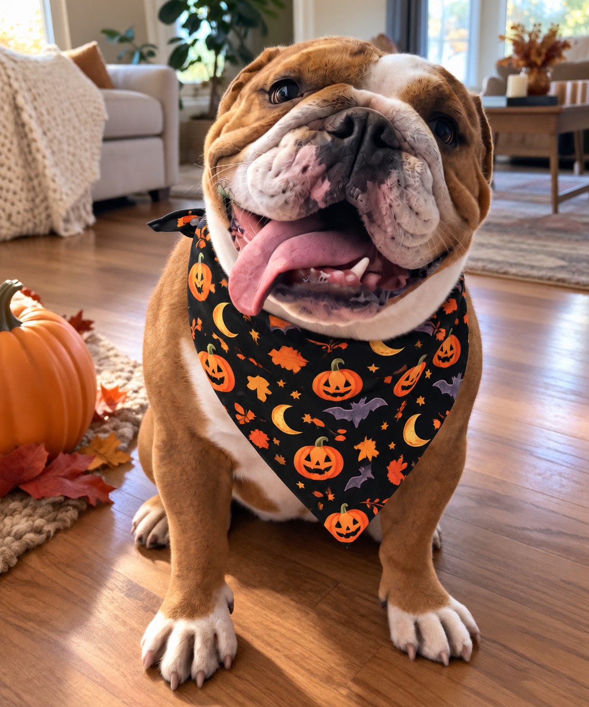 Halloween Dog Bandana — All-Over Print Pet Bandana, Trick-or-Treat Gear