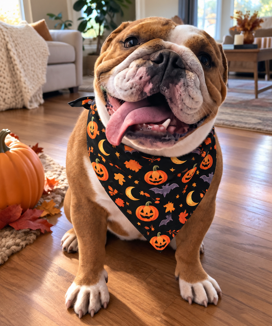 Halloween Dog Bandana — All-Over Print Pet Bandana, Trick-or-Treat Gear
