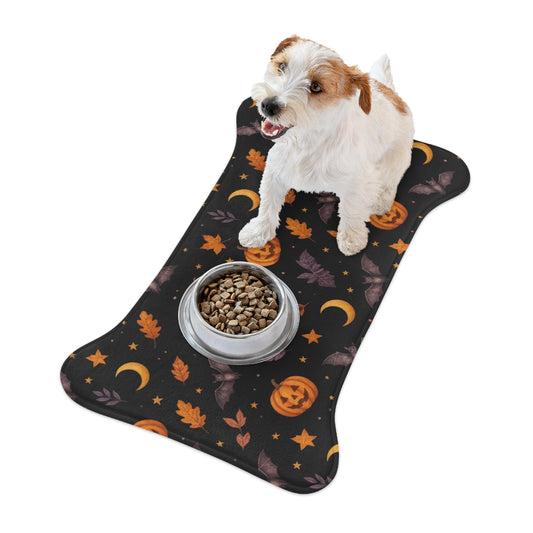 Halloween Pet Feeding Mat — Anti-Slip Foam Food Mat, Trick-or-Treat Gear
