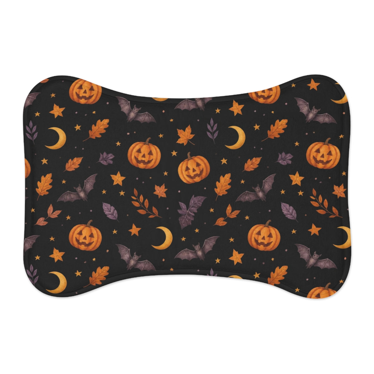 Halloween Pet Feeding Mat — Anti-Slip Foam Food Mat, Trick-or-Treat Gear