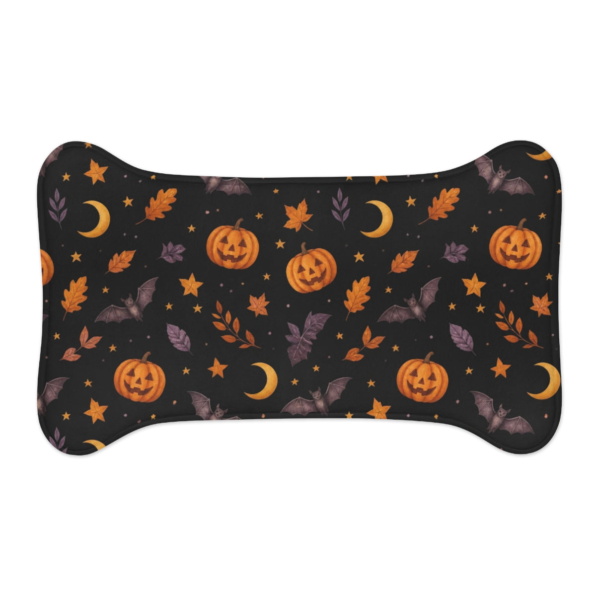 Halloween Pet Feeding Mat — Anti-Slip Foam Food Mat, Trick-or-Treat Gear