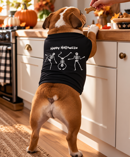 Halloween Dancing Skeletons Dog Shirt