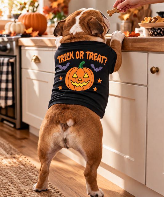 Halloween Trick or Treat Dog Shirt